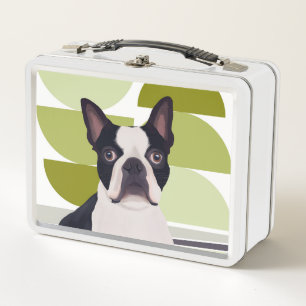 Lunch Box Cute Boston Terrier Dog