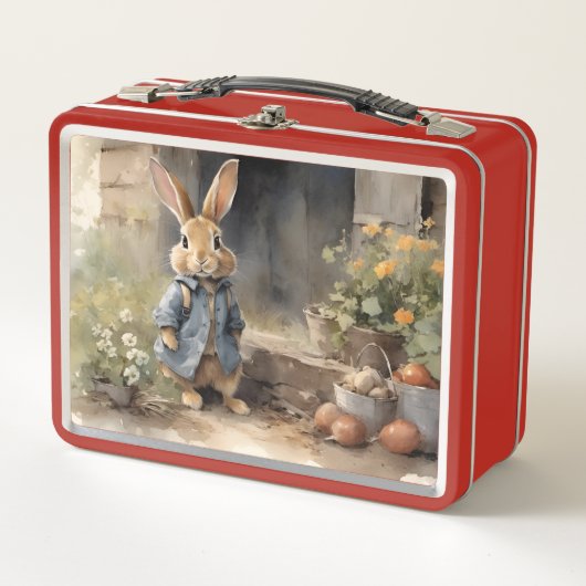 Lunch Box Cute Bunny Rabbit motif (Devant)