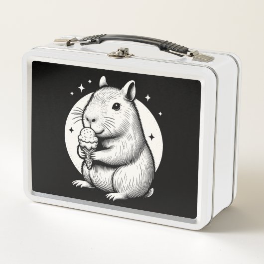 Lunch Box Cute Capybara avec Ice Cream Cone Kawaii (Devant)