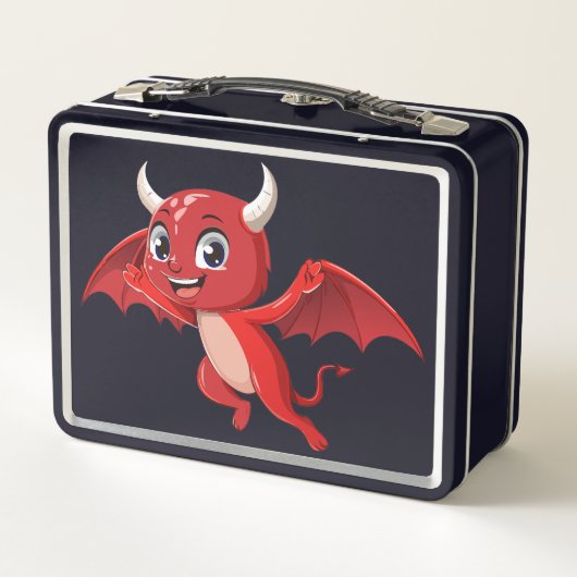 Lunch Box Cute cartoon flying devil (Dos)