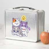 Lunch Box Cute Cat Family (En situation)