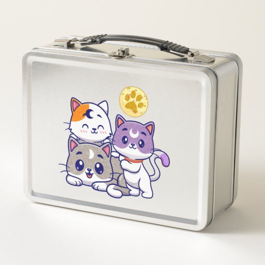 Lunch Box Cute Cat Family (Devant)