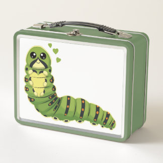 Lunch Box Cute Caterpillar with Hearts