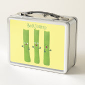 Lunch Box Cute céleri bâtons trio caricature légumes (Dos)