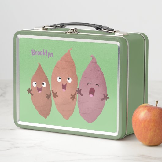 Lunch Box Cute chantant des patates douces caricaturales lég (En situation)