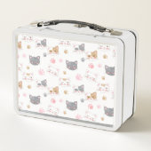 Lunch Box Cute chat face chats souriants motif (Dos)