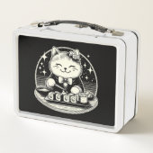 Lunch Box Cute Chat Manger Sushi Japonais Kawaii (Dos)