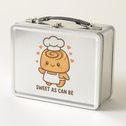 Lunch Box "Cute Cinnamon Roll Chef - Kawaii Baking Design" (Devant)