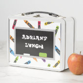 Lunch Box Cute Crayons et Chalkboard (En situation)