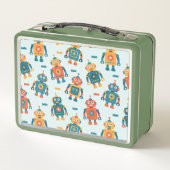 Lunch Box Cute Customizable Robot Print (Dos)