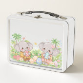 Lunch Box Cute Elephant Easter Illustration  (Devant)
