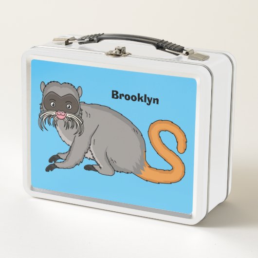 Lunch Box Cute Emperor Tamarin illustration (Devant)