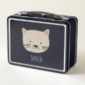 Lunch Box Cute face de chat Whimsical (Dos)
