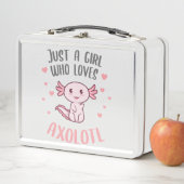 Lunch Box Cute Funny Juste une fille qui aime axolotl (En situation)