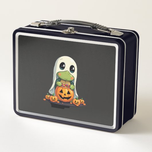 Lunch Box Cute Halloween Turtle Ghost with Candy (5) (Devant)