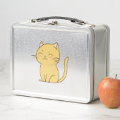 Lunch Box Cute Kawaii dessin de chat jaune (En situation)
