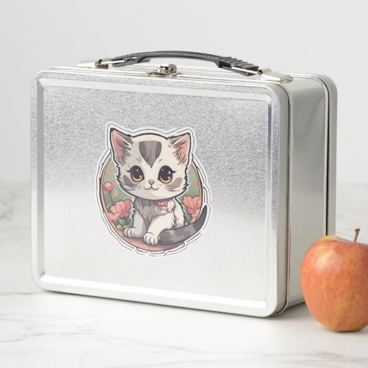 Lunch Box Cute Kawaii Kitten (En situation)