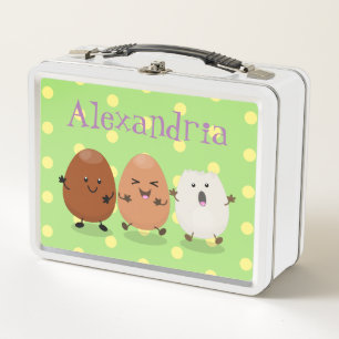 Lunch Box Cute kawaii oeufs humoristique dessin animé