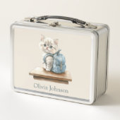 Lunch Box Cute Kitten with Backpack Personalized (Devant)
