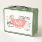 Lunch Box Cute Kittens avec Watermelon (Dos)