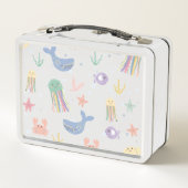 Lunch Box Cute Marine Vie Motif sans joint (Dos)