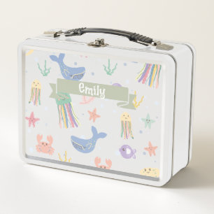 Lunch Box Cute Marine Vie Motif sans joint
