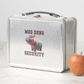 Lunch Box Cute MOO DENG SÉCURITÉ Papa Bébé Hippo Papa Parent (En situation)