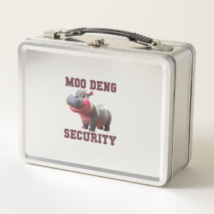 Lunch Box Cute MOO DENG SÉCURITÉ Papa Bébé Hippo Papa Parent