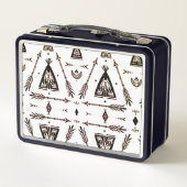 Lunch Box Cute Native American Cartoon Girls School (Dos)