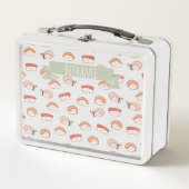 Lunch Box Cute Nigiri Sushi Motif sans couture (Devant)