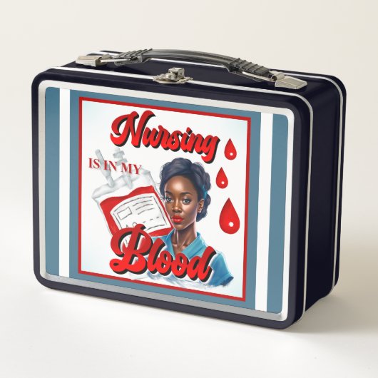Lunch Box Cute Nurse Pinup_ C'est dans mon sang (Devant)