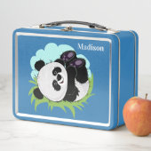 Lunch Box Cute Pandas boîte à lunch de nom personnalisé (En situation)