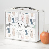 Lunch Box Cute Pastel Baby Motif animal (En situation)
