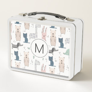 Lunch Box Cute Pastel Baby Motif animal
