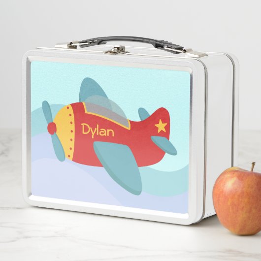 Lunch Box Cute Petits Avions Garçons Personnalisés (En situation)