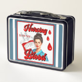 Lunch Box Cute Pinup_ Soins infirmiers dans mon sang (Dos)