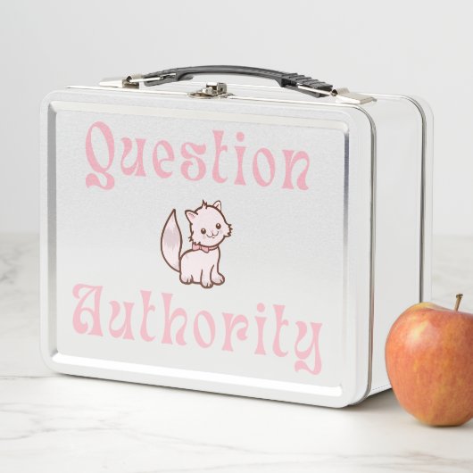 Lunch Box Cute Question Authority with Kitten (En situation)