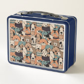 Lunch Box Cute race de chien personnalisée (Dos)