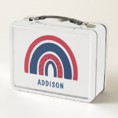 Lunch Box Cute Rainbow Unique Garçon Personnalisé Nom Person (Dos)