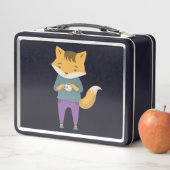 Lunch Box Cute renard avec tasse de thé (En situation)