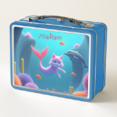 Lunch Box Cute rose Sirène Kitten (Dos)