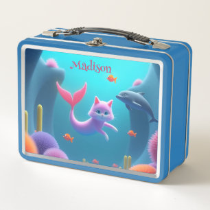 Lunch Box Cute rose Sirène Kitten