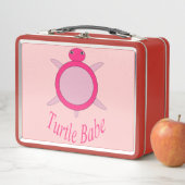 Lunch Box Cute Rose Turtle Babe Métal Déjeuner Bo (En situation)
