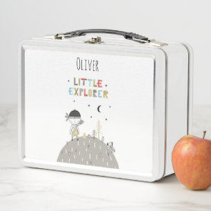 Lunch Box Cute Scandinave Petit Explorer Personnalisé