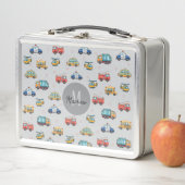 Lunch Box Cute Service Vehicle Personalized  (En situation)