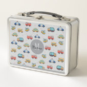 Lunch Box Cute Service Vehicle Personalized (Devant)