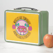 Lunch Box Cute Smart Pink Brain Knowledge Is Forever  (En situation)