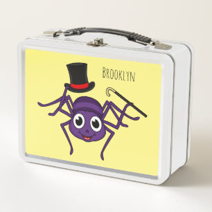 Lunch Box Cute Spider dans le top a un dessin animé