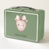 Lunch Box Cute Strawberry with Bow (Devant)