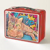 Lunch Box Cute tabby Chat (Dos)